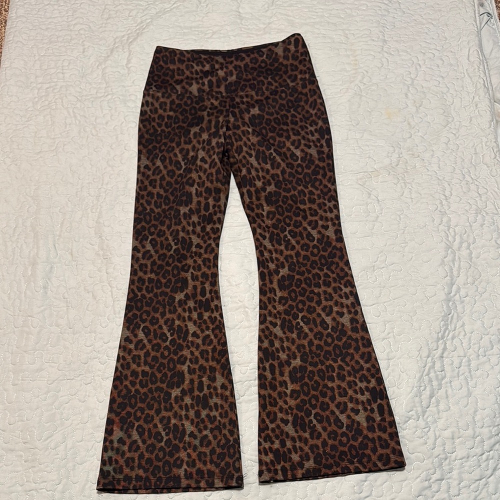 Athena Marie Leopard Print Flare Pants